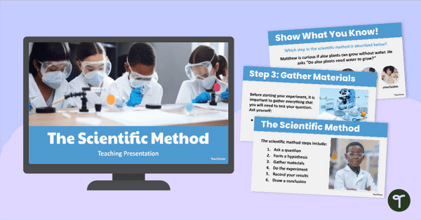 Go to The Scientific Method PowerPoint - Early Years teaching resource