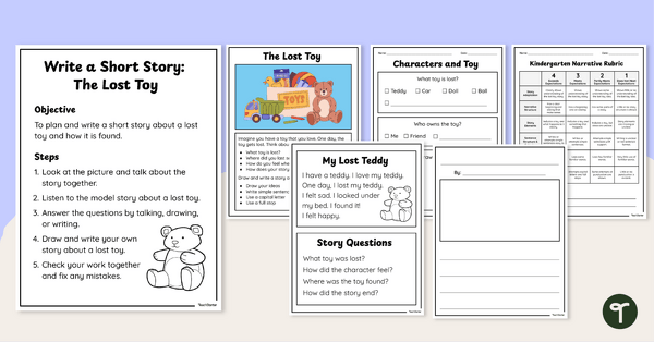 Go to Kindergarten Narrative Writing Assessment Pack teaching resource