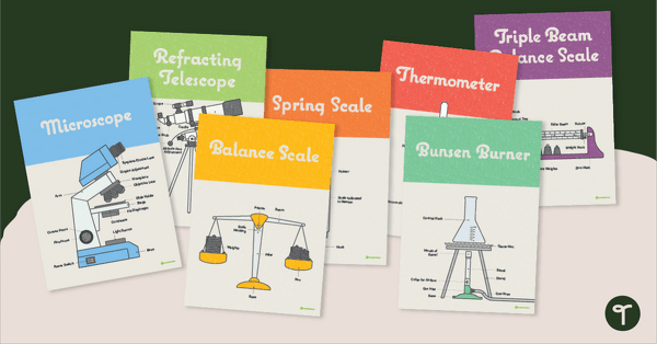 Go to Science Equipment Poster Pack teaching resource