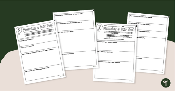 Go to Planning a Fair Test Graphic Organisers teaching resource
