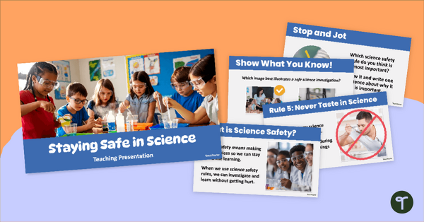 Go to Science Lab Safety Rules PowerPoint teaching resource