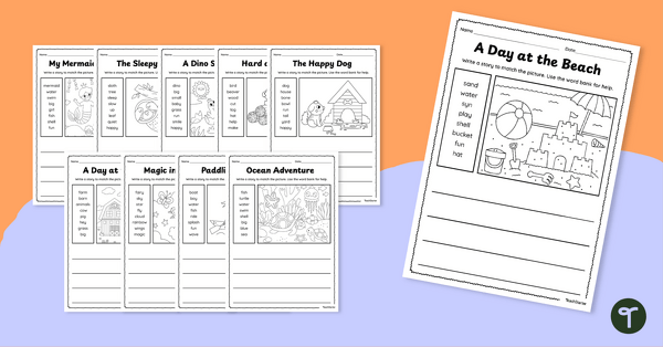 Go to Story Writing Prompt Worksheets teaching resource