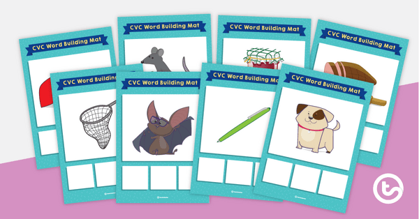 Go to CVC Word Building Mats teaching resource