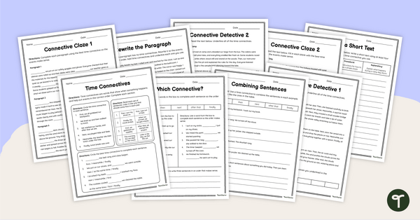 Go to Sequence Words Worksheet Pack teaching resource