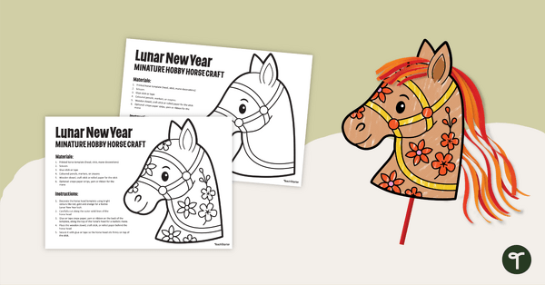 Go to Year of the Horse Craft Activity teaching resource