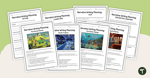 Go to Narrative Writing Prompts Worksheets teaching resource