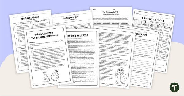 Go to Write a Short Story – The Discovery or Invention teaching resource