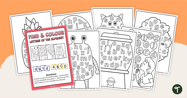 Go to Find and Colour Alphabet Activity teaching resource