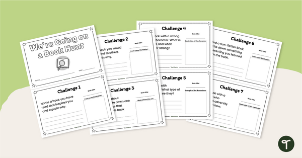 Go to We're Going on a Book Hunt - Mini-Book teaching resource