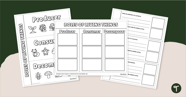 Go to Habitat Roles Foldable Templates teaching resource