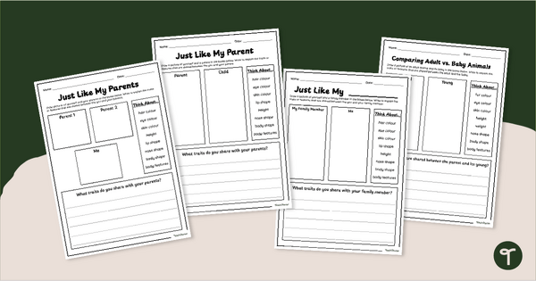 Go to Just Like My Parent - Adult vs. Baby Animal Worksheets teaching resource