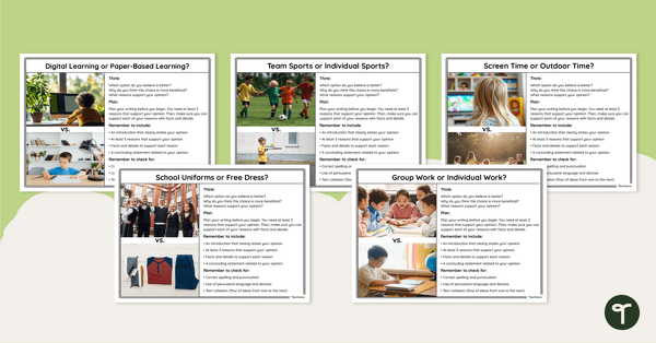 Go to Persuasive Prompts Pack teaching resource