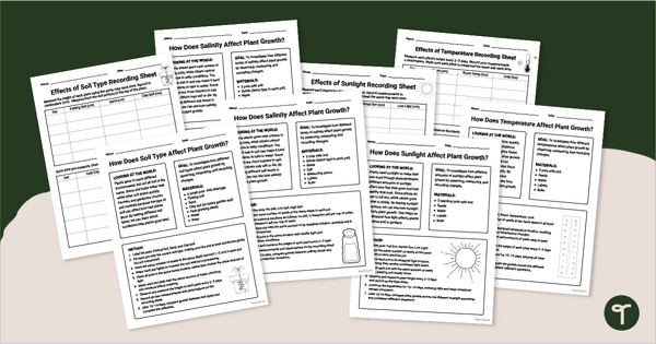Go to Environmental Impact Experiment Pack teaching resource