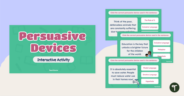 Go to Persuasive Devices Interactive Activity teaching resource