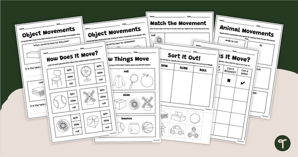 Go to How Things Move Worksheet Pack teaching resource