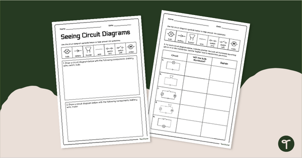 Go to Drawing a Circuit Diagram Worksheet teaching resource