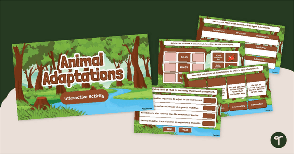 Go to Animal Adaptations Digital Learning Activity teaching resource