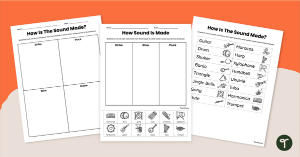 Go to How Instruments Make Sound Worksheet Pack teaching resource