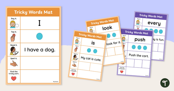 Go to Tricky Words Activity Mats teaching resource