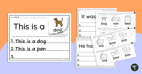 Go to Picture Prompts for Simple Sentences Flipbook teaching resource