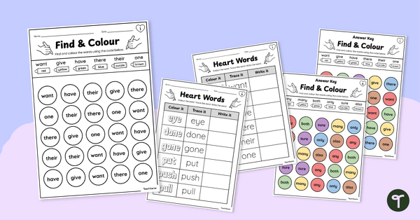 Go to High Frequency Words Worksheet Pack - Year 1 teaching resource
