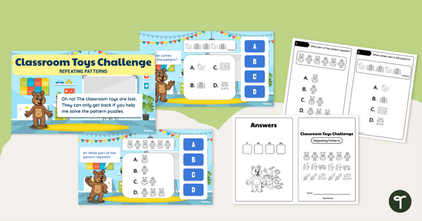 Go to Classroom Toys Challenge - Repeating Patterns teaching resource