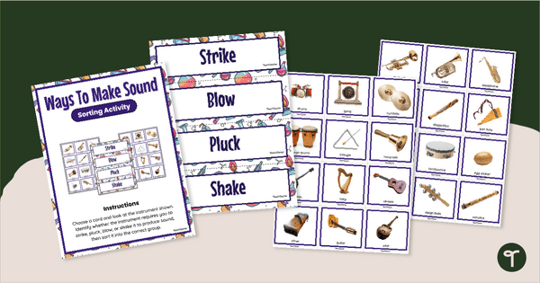 Go to How Sound Is Made - Sorting Activity teaching resource