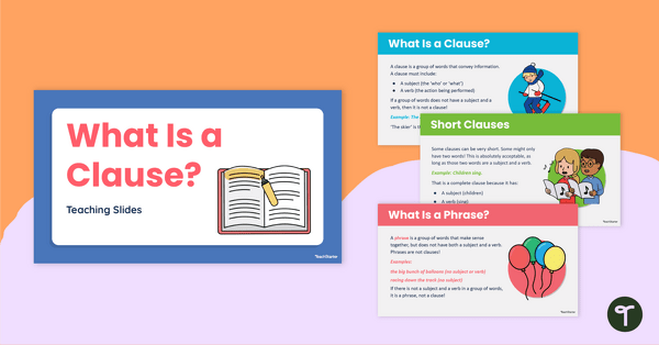Go to What Is a Clause? Teaching Slides teaching resource