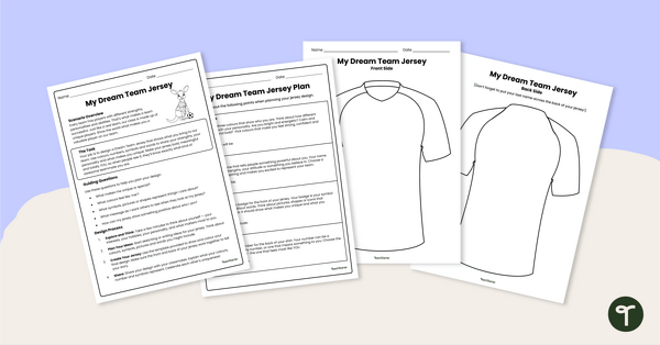 Go to My Dream Team Jersey Design Activity teaching resource