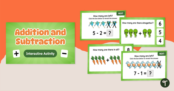 Go to Addition and Subtraction Interactive Slides teaching resource