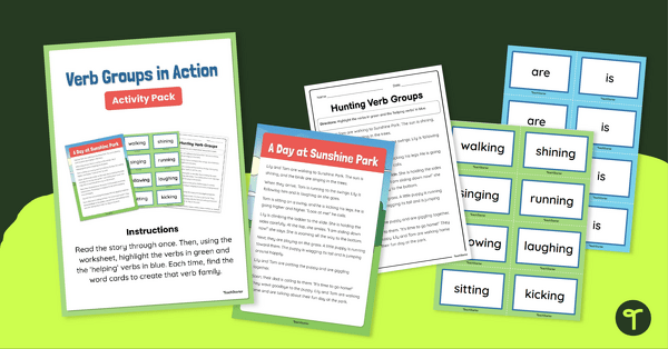 Go to Verbs Groups in Context Activity Pack teaching resource