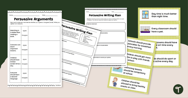 Go to Simple Persuasive Texts Writing Scaffold Pack teaching resource