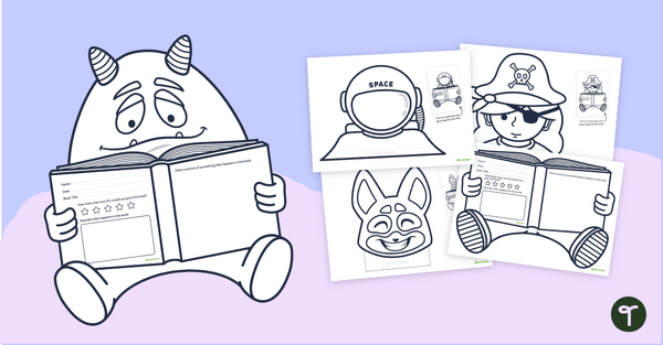 Go to Printable Book Review Templates - Character Collection teaching resource