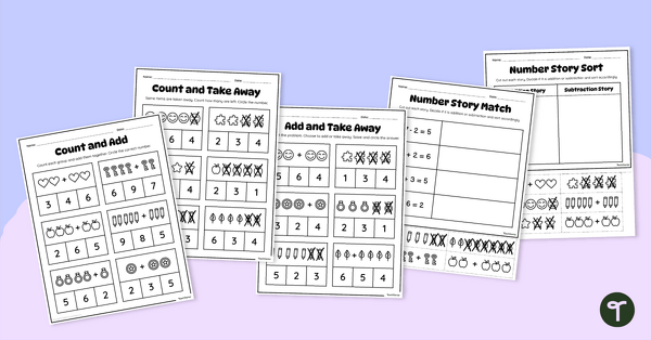 Go to Addition and Subtraction Worksheets teaching resource