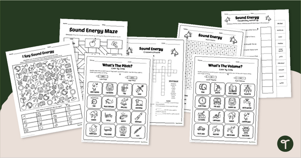 Go to Sound Energy Activity Sheets teaching resource