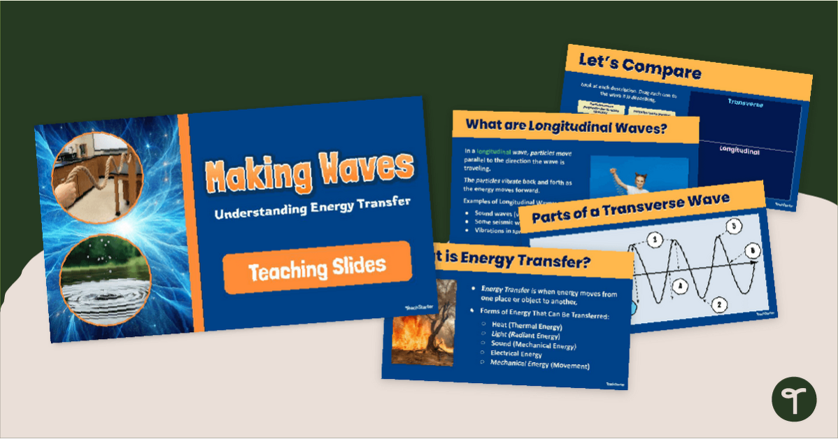 Making Waves! Energy Transfer PowerPoint teaching resource