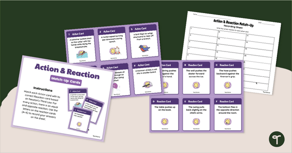 Go to Action & Reaction - Newton’s Third Law Game teaching resource