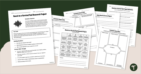 Go to Animals Surviving With Sound Research Project teaching resource