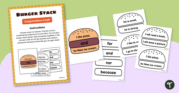 Go to Coordinating Conjunctions Craft Activity teaching resource