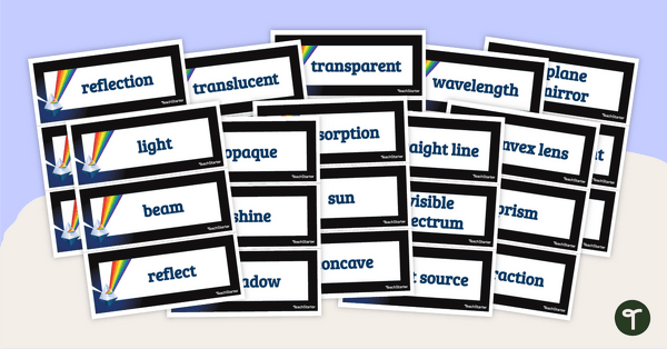 Go to Light Vocabulary Word Wall teaching resource
