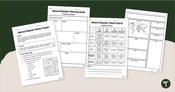 Go to Natural Disasters Poster Project teaching resource