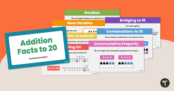 Go to Addition Facts to 20 Teaching Slides teaching resource