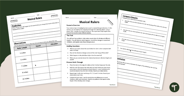 Go to Musical Ruler Sound Experiment teaching resource