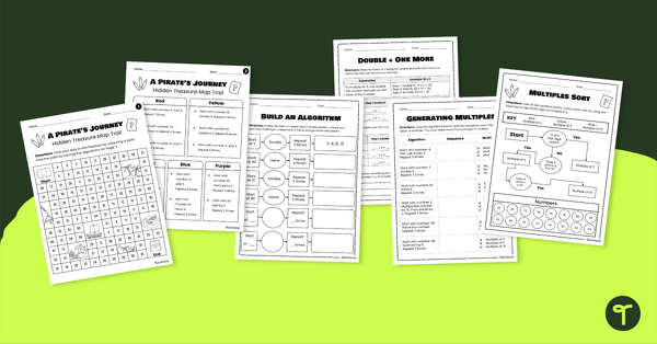 Go to Following and Creating Patterns Worksheet Pack teaching resource