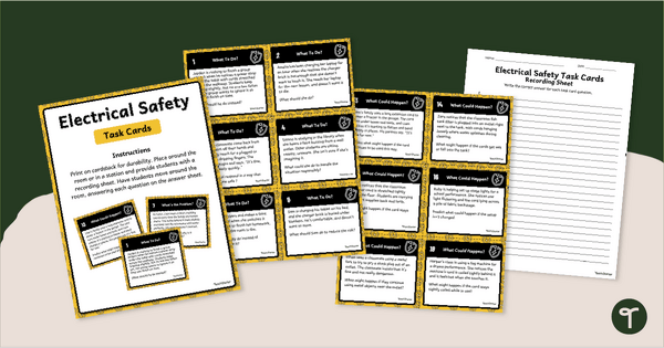 Go to Electrical Safety Task Cards teaching resource