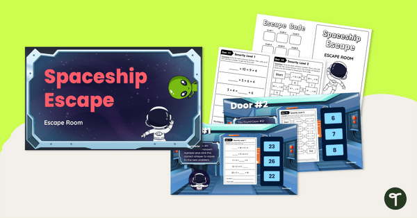 Go to Finding Unknown Numbers Escape Room teaching resource