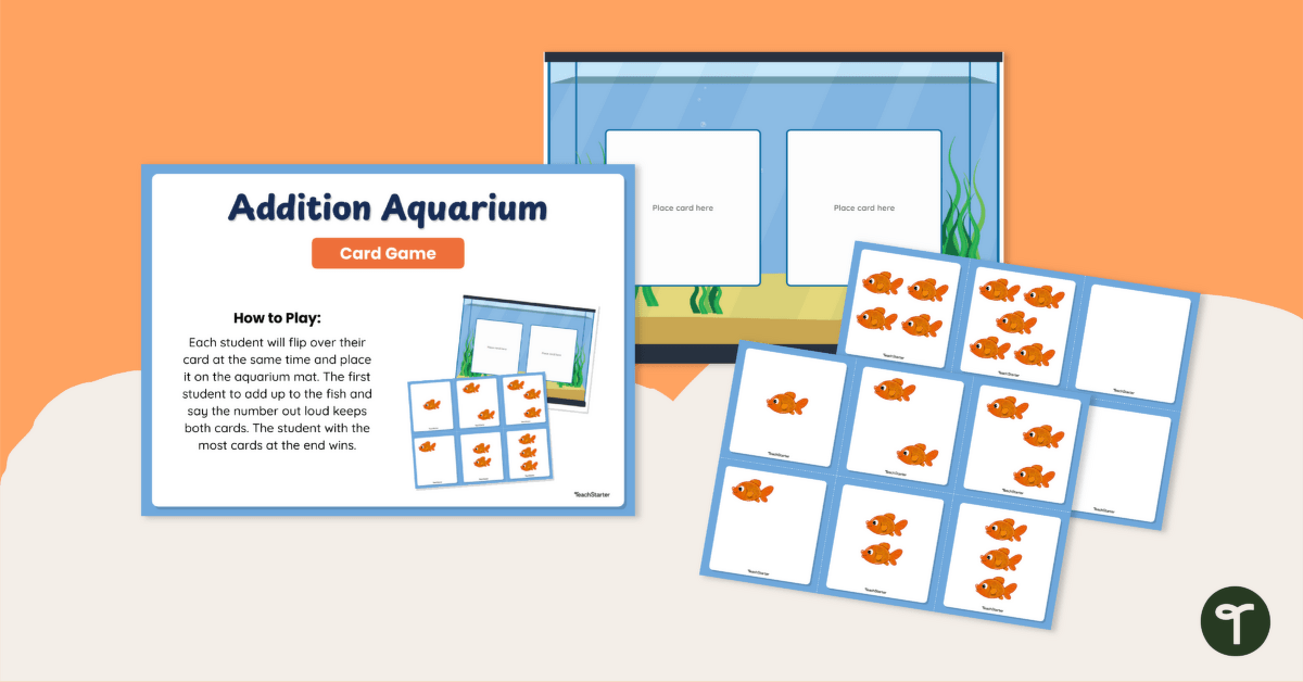 Addition War Card Game teaching resource