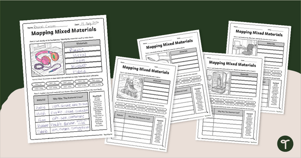 Go to Mapping Mixed Materials Worksheets teaching resource