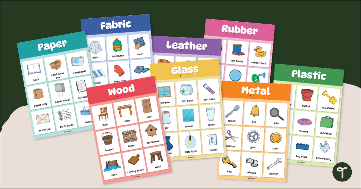 Exploring Everyday Materials Posters teaching resource