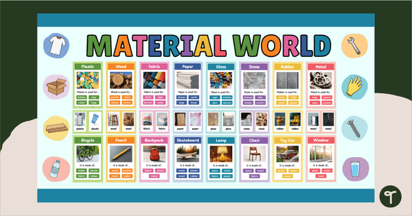 Go to Material World Classroom Display (F-2) teaching resource